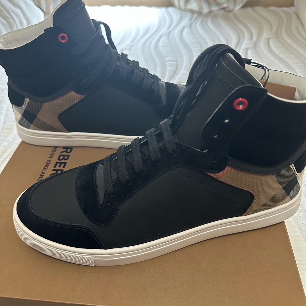 Burberry Black Reeth High Trainers